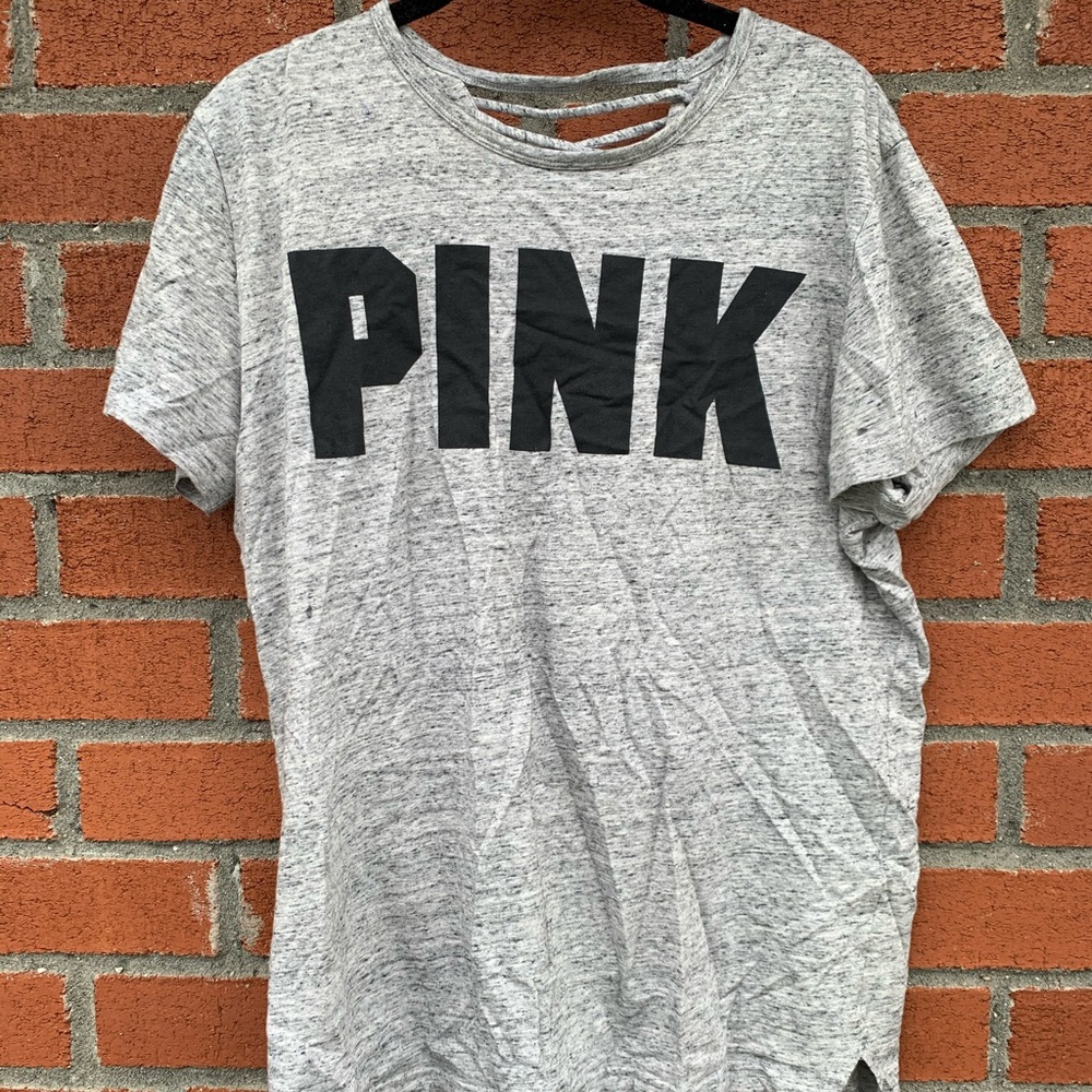 “Pink” T-shirt with open cross back design